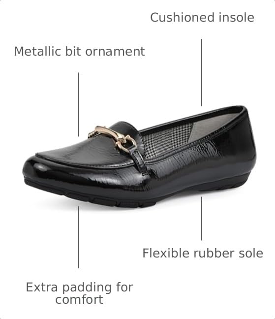 Image of CLIFFS BY WHITE MOUNTAIN Women's Glowing Cushioned Loafer Flat