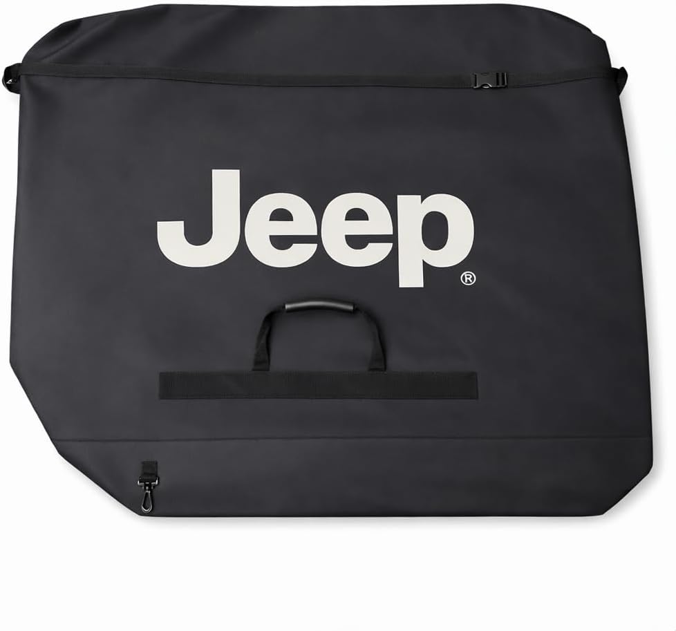 Jeep Freedom Top Hardtop Panel Storage Bag for 2007-2026 Wrangler JK JKU JL JLU and Gladiator JT - Padded Protective Carry Case 2-Door and 4-Door Sport, Sahara, Rubicon, Unlimited models (Jeep Logo)