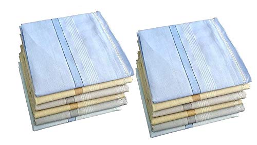 penyan Colored Cotton Gents Men Hanky Handkerchief (Full Size)-picture-30