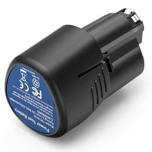 ASUNCELL Batterie lithium-ion 4000 mAh pour Dremel 8260 8240 8250 Outil rotatif sans fil Outil multifonction 12 V 4 Ah Batterie Li-ion de rechange