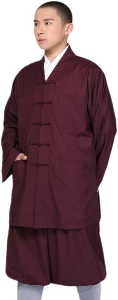 Men's Traditional Buddhist Shaolin Kung Fu Suits Casual Suit