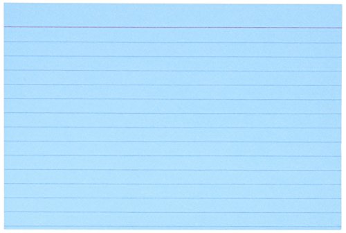 Recycled Oxford Color-Pack Index Cards, Ruled, 4