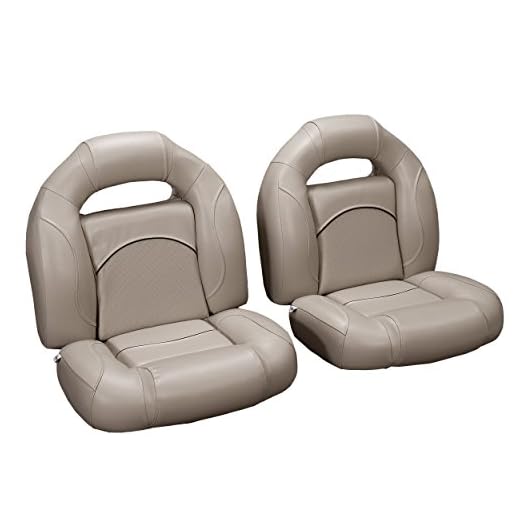 DeckMate® 4-Piece Bass Boat Seats (Tan w/Black Accent)