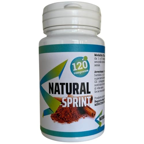 NaturalSprint – Laxante para Aliviar el Estreñimiento – Ablanda las Heces – Ingredientes 100% naturales – Limpieza y detox de colon – 120 comprimidos – Fabricado en Italia