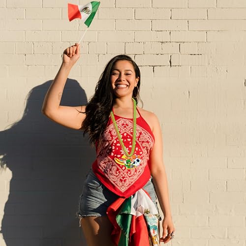 jollylife Cinco de Mayo Fiesta Beads Mexican Colorful Beads Party Decorations Favors Birthday Supplies (72, red,green,gold) by jollylife - Image 6