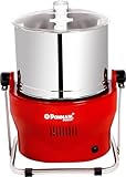 Ponmani Power Plus (110V) - 3Ltr Tilting Wet Grinder (225W, Copper Motor, Red)