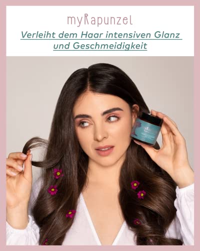 Foto von myRapunzel 100ml Tiefenpflege-Maske - 100% natürlich und vegan- Mit Lavendel&Rosmarin - ohne Silikone, Parabene, Sulfate & Tierversuche - ohne Chemie - Verleiht mehr Volumen - Made in Austria