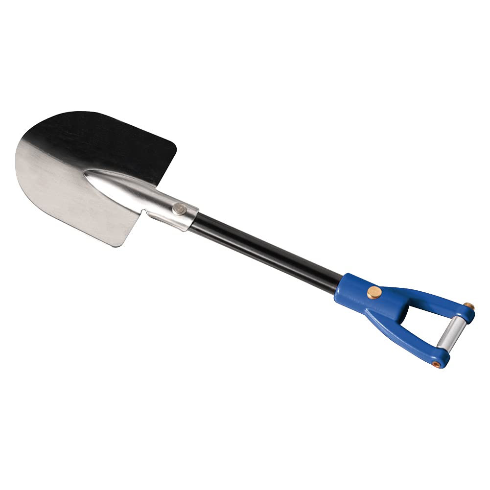 Metal Shovel Simulation Accessories, RC Metal Shovel Tools for 1/10 RC Rock Crawler Axial SCX10 RC Climbing Car Truck Parts, Blue