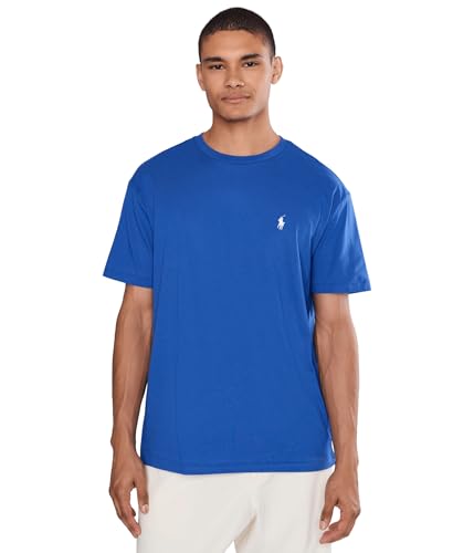 Image of POLO RALPH LAUREN Men's Classic Fit Jersey Crewneck T-Shirt New Iris Blue MD