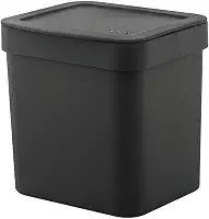 Ou Lixeira de Bancada 4,7L Preto Linha Trium