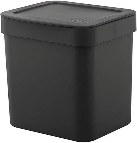 Ou Lixeira de Bancada 4,7L Preto Linha Trium