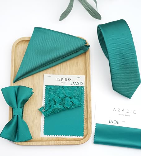 Image of Pre-Tied Adjustable Solid Tuxedo Bow Tie for Boys and Men