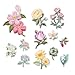 14 St&uuml;ck Aufb&uuml;geln Blumen Bestickte Aufn&auml;her, Hochwertige B&uuml;gel-Patches, Vielf&auml;ltige Designs f&uuml;r Jeans, Hemden & Jacken, Einfache Anwendung