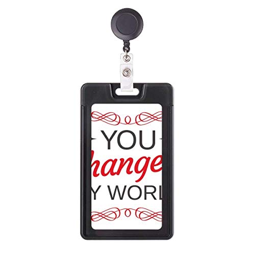 Badge Saint-Valentin You Changed My World l'accessoire romantique pour blouse