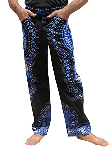 RaanPahMuang Fitted Jeans in 100% Thin Batik Cotton African Dashiki Art Mens Pants