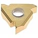 Hertel Laydown Threading Insert, 16IRG60 HG630TR, Carbide, TiC & TiN Finish, Right Hand, Internal Partial Profile 60 Degree Thread, 3/8