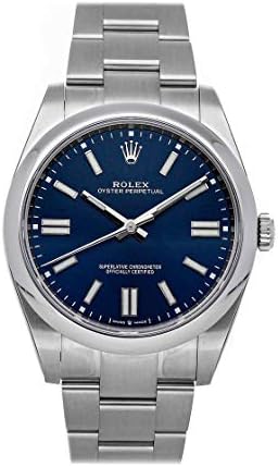 Rolex Oyster Perpetual 41mm Automatic Blue Dial Men's Watch 12430...