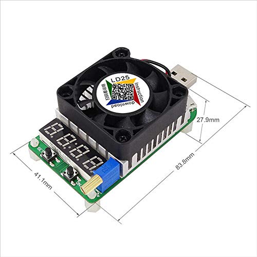 Tester Di Carico USB LD35 35W Con Display LED, Misuratore Di Tensione Corrente E Capacità Per Batterie E Power Bank - 2