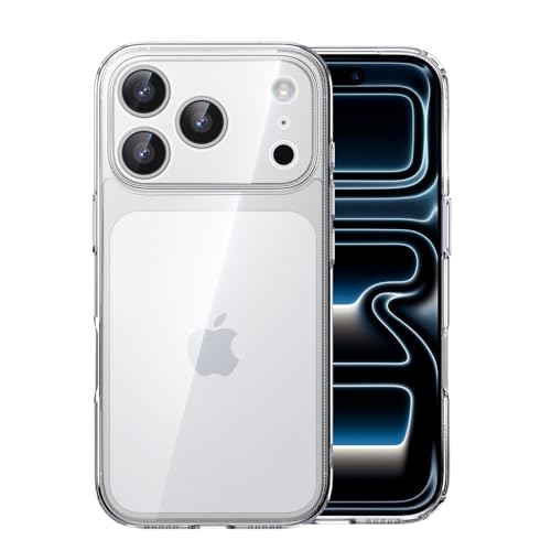 UGREEN for iPhone 17 Pro Max Case Clear Cover [Military-Grade Protection] [Upgrade iCrystal Anti-Yellowing Tech] Anti-Scratch Camera Control Protective Cover Ultra Slim Transparent Case