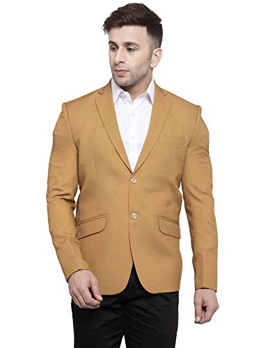 Image of WINTAGE Men's Polyester Cotton Festive and Casual Blazer Coat Jacket