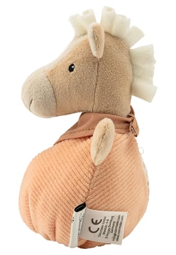 Sterntaler Sunny - Sac à câliner, Cheval - Doudou pour bébé et Enfant - en Velours Fin Doux - Jouet avec hochet - pour câliner, découvrir et Jouer - Beige Clair – Image 6