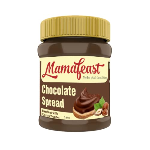 Mamafeast Chocolate Spread Hazelnut 350G, Vegetarian, Non Gmo, Pack 350Gm