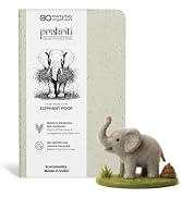 eo Elephant Dung Notebook | A6 Pocket Diary | Elephant Poop Cover with Wheat Straw Pages | Saddle...