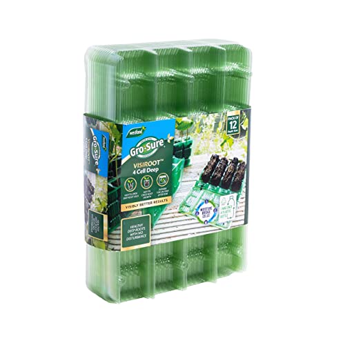 Gro-Sure Visiroot 4 Cell Deep Kit - 12 Pack Green