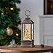 Christmas Snow Globe Lantern Water Glittering Christmas Tree with Music, USB Lined/Battery Operated Lighted Lantern for Christmas Festival Decoration Gifts
