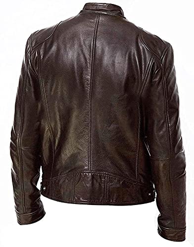 William Jacket - Cafe Racer Vintage Motorcycle Retro Moto Racer Real Leather Jacket Collection (Cafe Racer Rider Brown Leather Jacket, Xs, X_S) #TOP1