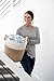 Little Hippo 2pc Large Cotton Rope Basket, White (16