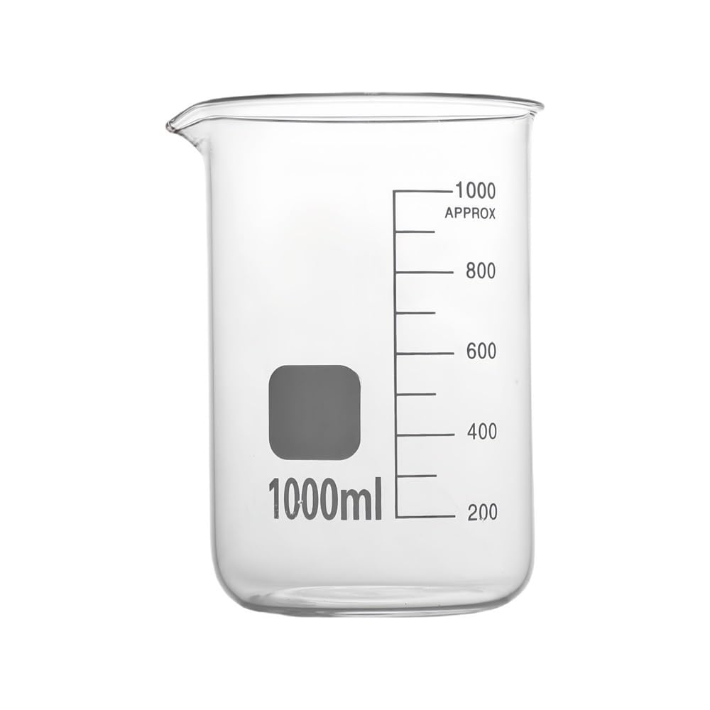 Juego de Vasos medidores Profesionales de Vidrio de borosilicato, Ideales para la Cocina (Juego de 14)