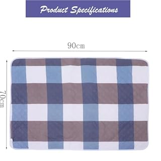 2 PCS Washable Incontinence Pads, Waterproof Sheets for Bed Wetting, Bed Wetting Mats, Soft & Durable Washable Bed Wetting Sheet for Adults or Children with Incontinence