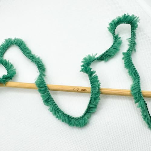 Image of Plush Faux Fur Bulky Yarn, Super Soft Fluffy Fuzzy for Knitting Crocheting Crafting, 100 Gram (3.53 Ounces) 109 Yards (100 Meters) (Pine Green)