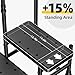2 Step Stool with Handle for Elderly, Heavy Duty Step Stool with Adjustable Handrail, Non-Skid Platform and 4 Fixing Buckle, Bed Steps for High Beds for Adults, Seniors, Hold up to 400LBS