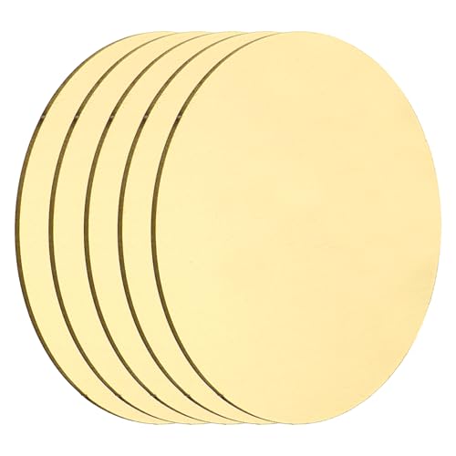 MECCANIXITY 5 Pcs Round Brass Plate, 50mm (1.97