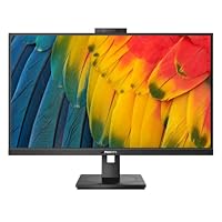 Philips 24B1U5301H - 24 Zoll Full HD Monitor, 5 MP Webcam, höhenverstellbar, Lautsprecher (1920x1080, 75 Hz, HDMI, DisplayPort, USB-C, RJ45, USB Hub) schwarz