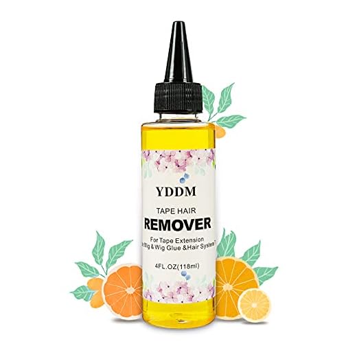 YDDM Dispositivo de eliminación de pegamento para cinta en extensiones de cabello 4FL.oz (118 ml) para pelucas de encaje
