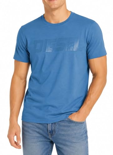 T-shirt Diesel T-JUST 12-5 pour homme en coton blanc à col rond