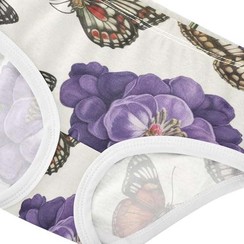 Print Toddler Girls Underwear 2t Cotton Cute Panties Girl Flower Butterfly Beige Briefs Girls Undies4
