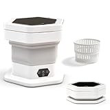 Welsteepse Portable Washing Machine, 16L Upgraded Mini Washer with Spin Basket Laundry Machine for Baby Clothes, Underwear, Socks; Ideal for Travel, Dorms, Camping (gray)