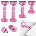 LMYDIDO Set di 4 tappi per testiera regolabile, filettato, strumento anti-agitare per letto, letto, armadietti, divani, 95-110 mm (rosa)