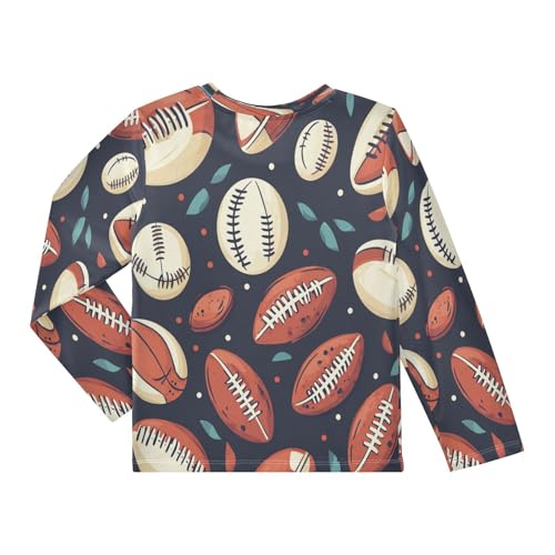 American Football Baseball Boys Rash Guard Long Sleeve UPF 50+ Boys Swim Shirt Quick Dry Shirt for 3-12 Years2