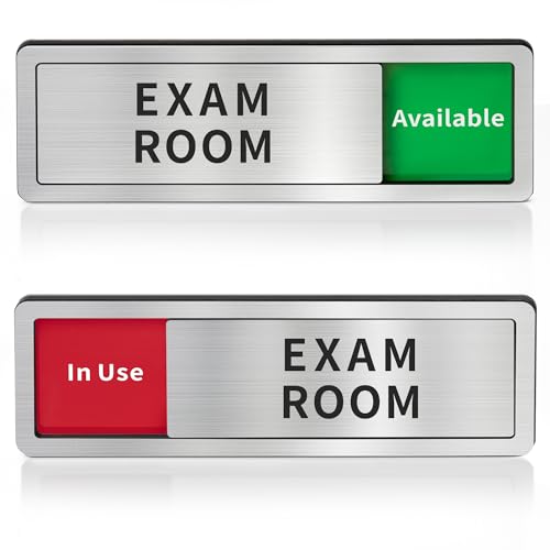 Image of Exam Room Door Sign,Do Not Disturb- In Use /Available Slider Signs for Offices & Hospitals,Counseling Centers,In Session Door Sign for Therapists