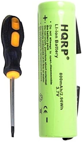 HQRP Battery Compatible with Philips Norelco 3.7V Li-Ion HQ8894 HQ8894/43 SMARTTOUCH-XL Shaver Plus Screwdriver