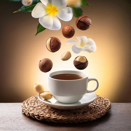 Image of Fresh Roasted Coffee, Hawaiian Macadamia Nut Flavored Whole Bean Coffee, Medium Roast, Kosher, 5 lb (80 oz)