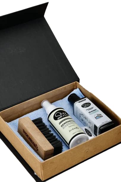 Image of Shoe mistri Universal Shoe Care Kit Drawer | Shoe Cleaning, Polishing & Maintenance Set for Leather, Suede & Sneakers