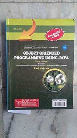 Amazon.in: Buy OBJECT ORIENTED PROGRAMMING USING JAVA Book Online at ...