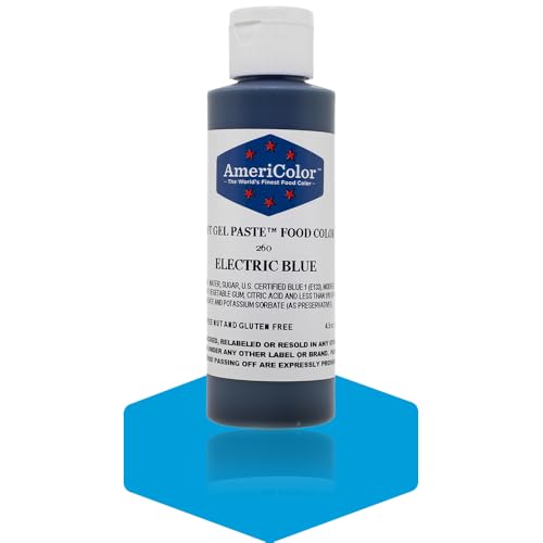 Americolor Soft Gel Paste Food Color, 4.5-Ounce, Electric Blue