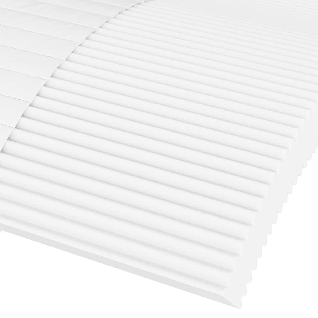 vidaXL Materac piankowy, biały, 90x210 cm, twardość H2/H3